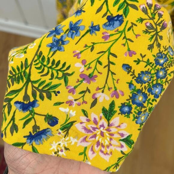 Old Navy Floral Slip Maxi Dress Yellow Cottagecore Boho Summer Sundress Size XS - Picture 2 of 8